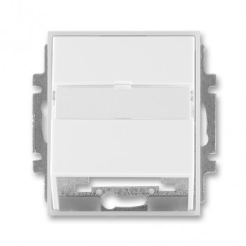 ABB kryt zásuvky komunikační (pro nosnou masku); Element, Time; bílá/led. bílá