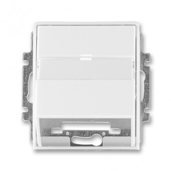ABB kryt zásuvky komunikační (pro nosnou masku); Element, Time; bílá/bílá