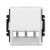 ABB kryt zásuvky komunikační (pro prvky Panduit Mini-Com); Element, Time; bílá/bílá