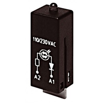 Schrack YMLGW230 … signalizační modul PT-LED 110/230VAC zelená dioda