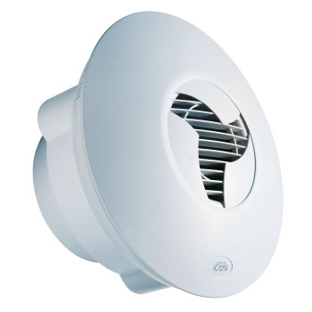 ICON 30 … axiální ventilátor, tichý, 118 m3/hod, 230V/30W, barva bílá