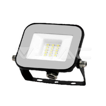 VT-44010 (9899) … LED reflektor, 10W, 4000K denní bílá, 735lm, IP65, černé tělo+šedé sklo