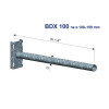 KOV BDX - 1000/100 Z … bandimex výložník na betonový stožár pr. 10-19 cm, délka vyložení 100 cm