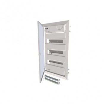 EATON KLV-36UPS-F … rozvodnice, pod omítku, plech.dveře, 3 řady 42 mod, šroubová svork.