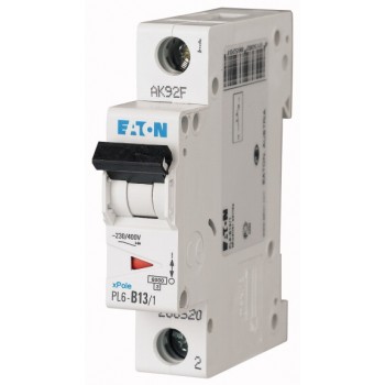 EATON PL6-B13/1 … jistič 1p, B, 13A, 6kA