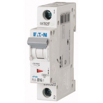 EATON PL6-B16/1 … jistič 1p, B, 16A, 6kA