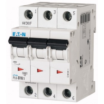 EATON PL6-B10/3 … jistič 3p, B, 10A, 6kA