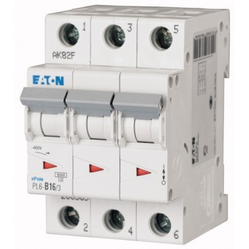 EATON PL6-B16/3 … jistič 3p, B, 16A, 6kA