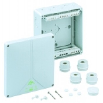 SPELSB ABOX 160-16mm2 NEW … krabice spojovací 180x180, IP65, se svorkou, šedá