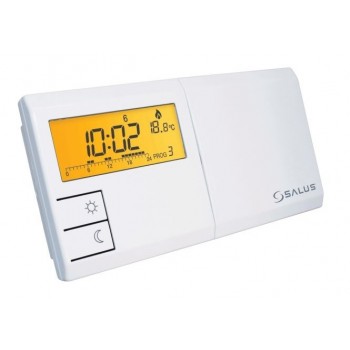 SALUS 091FL PC … týdenní progr termostat 0-230V/5A; 0,2°C; s prodl. čidlem, bílý