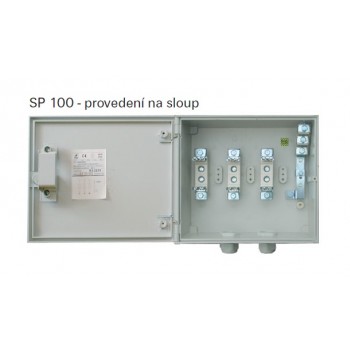 DCK SP100/PSP1P … skř.přípojková, termoplast