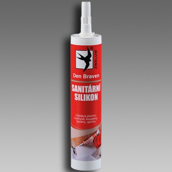 DB Sanitární silikonový tmel, bílý RL, kartuše 310ml