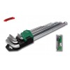 STALCO Imbusové klíče s kuličkou sada 9 ks dlouhé 1,5-10mm Cr-V steel