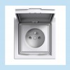 EPH2800323 … Asfora, zásuvka 2P+PE, clonky, IP44, krémová
