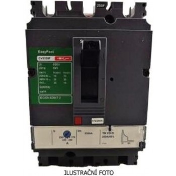 LV516332 … jistič EasyPact CVS160F TM125D, 87-125A, 3P, 36kA, deón