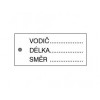 OST Napro tabulka č.29 - kabelový štítek - vodič,délka,směr