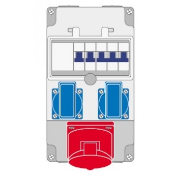 Z52.210DY … zás. kombinace 2x16A/230V; 1x16A/400V, jištěná