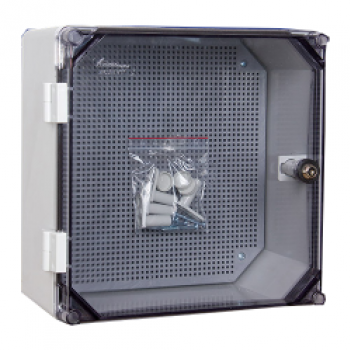 43.00 UNI 0/T … UNIbox 0/T, 300x300x160, IP65, transparentní dvířka