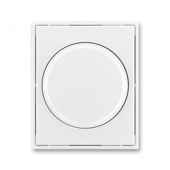 ABB kryt stmívače s otočným ovládáním s upevňovací maticí; Element, Time; bílá/bílá