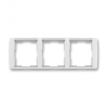ABB rámeček trojnásobný, vodorovný; Element; bílá/led. bílá