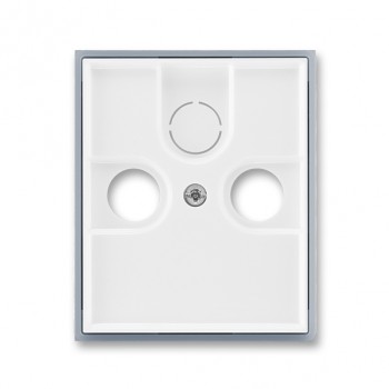 ABB kryt zásuvky televizní, rozhlasové a satelitní; Element; bílá/led. šedá