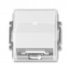 ABB kryt zásuvky komunikační (pro nosnou masku); Element, Time; bílá/bílá