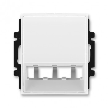 ABB kryt zásuvky komunikační (pro prvky Panduit Mini-Com); Element, Time; bílá/bílá