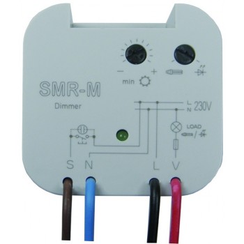 ELKO SMR-M … univerzální stmívač s nastavením zátěže (R, L, C, ESL, LED)