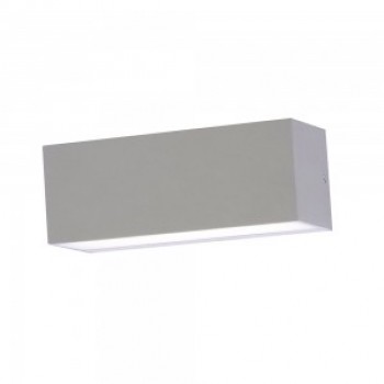 VT-8056 (8243) … LED venkovní nástěnné svítidlo obdélník up/down, 12W, 4000K denní bílá, 600lm IP65, šedé