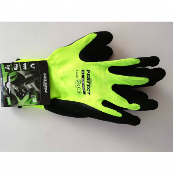 STALCO Rukavice polyesterové S-latex foam 10