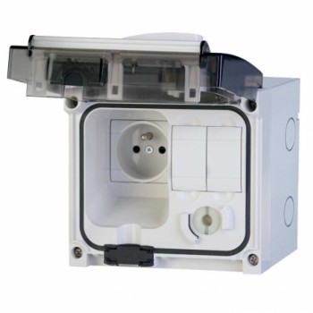 SCA 509.0411 … zásuvka OMNIA, 16A/230V, IP56, uzamykatelná, na povrch