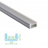 FKT U22-plexi … plexi bílé pro Al profily FKU22, 55, 2m