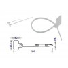 TRA 200J … kab.štítek 30x20mm se stah.páskem 110x2,5mm velká