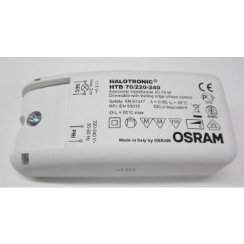 OSRAM HTB70 … spínaný zdroj napětí Halotronic, výstup 11,5 V/70W, vstup 230/240V 50Hz