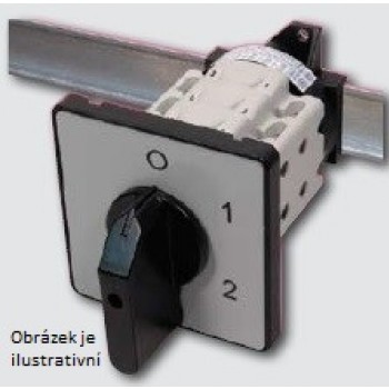 SEZ S32 JLD 2203 C6 … vačkový spínač, 3x32A, s čelní deskou, na DIN lištu