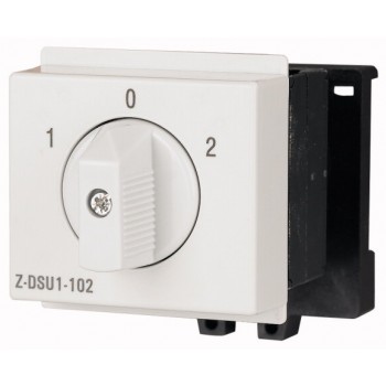 EATON Z-DSU1-102 … otoč.přepínač 1pól, 20A, na DIN, 1-0-2