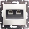 LE 774243 … Valena; zás. 2xRJ45 UTP cat6; bílá