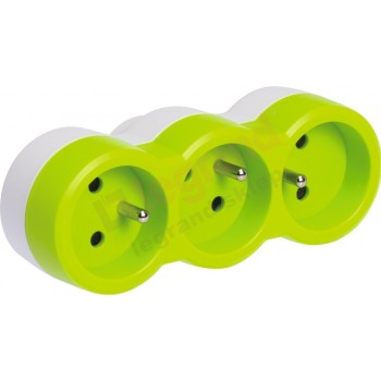 LE 050505 … adaptér čelní 3x2P+T 16A,zel.