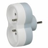 LE 050638 … adaptér čelní 2x2P+T 16A,bílá