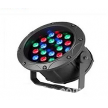 OST DMX Flood Light RGB … RGB reflektror Colordreamer DMX, 18x2WLED, průměr 206 x výška 145 mm