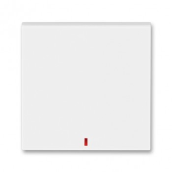 ABB Kryt jednoduchý s červeným průzorem; Levit; bílá/ledová bílá
