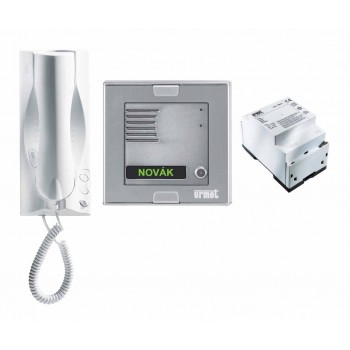URMET 1150/301 … sada analog syst domovních tel. 4+n s tlač panelem a telefony pro 1 účastníka