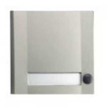 URMET 51113 … jednotlačítko DOMOLUX SIM/SW, Grothe, max. 12V/1,5A; stříbrná/černá
