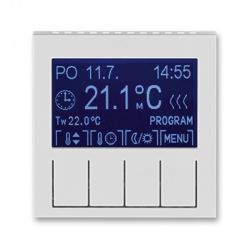 ABB Termostat univerzální programovatelný; Levit; šedá/bílá