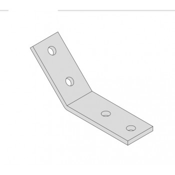 Montážní úhelník 3845 … 180x40x4 mm, 45°st., 4 otvory, pozink