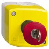 SE XALK184 … ovládač nouz zastavení Harmony, žlutý, 0/1, (totalstop) hřib se zámkem