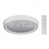 VT-8402 (14761) … LED svítidlo přisazené, kruh, IP20, 20/40/20W, měnitelná barva světla, 2800lm, stmívatelné IR ovladačem, 3in1