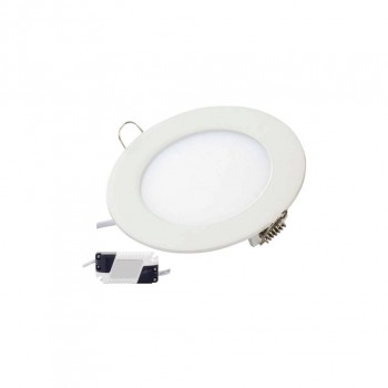 EMS ZD1121 … LED panel 6W, vestavný, kruh, 450lm, 3000K teplá bílá WW, IP20, bílé tělo