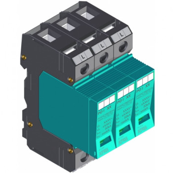 SEZ PO I 3 280V/12,5kA … přepěťová ochrana PO I 3 280V/12,5kA, modulární, vyměnitelná, B+C+D