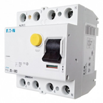 EATON PF6-25/4/003-A … proudový chránič 6 kA, 25A/ 30 mA - typ A